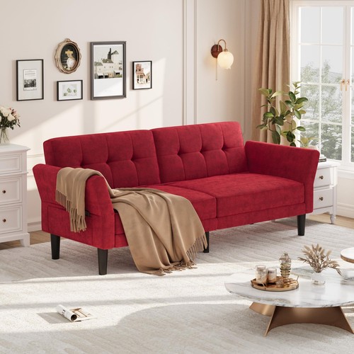 Futon sofa bed modern - 89", bed,