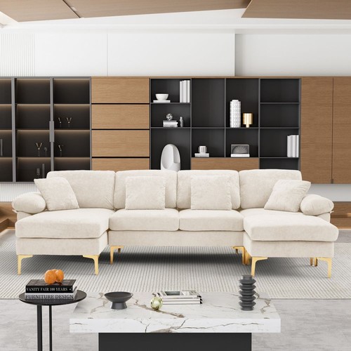 Shaped sectional sofa couch - sectional,
